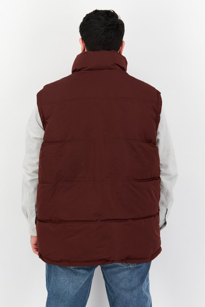 Canada Weather Gear سترة بلا أكمام للرجال، مارون - Image 3