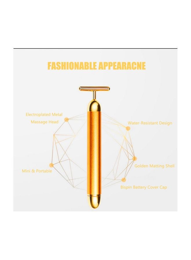 إسكدنيا جهاز مساج للوجه مضاد للتجاعيد ذهبي - Image 3