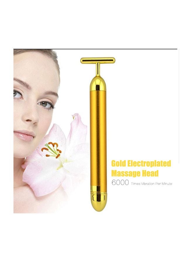 إسكدنيا جهاز مساج للوجه مضاد للتجاعيد ذهبي - Image 2