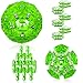 RoomyRoc Magnetic Fidget Sphere Pentagons Magnets Balls 12 Piece Set Crystal Bright Green Magnet Fidgets Toy Creativity Beyond Imagination Inspirational Recreational Desk Toys for Adults - Image 2