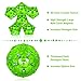 RoomyRoc Magnetic Fidget Sphere Pentagons Magnets Balls 12 Piece Set Crystal Bright Green Magnet Fidgets Toy Creativity Beyond Imagination Inspirational Recreational Desk Toys for Adults - Image 4