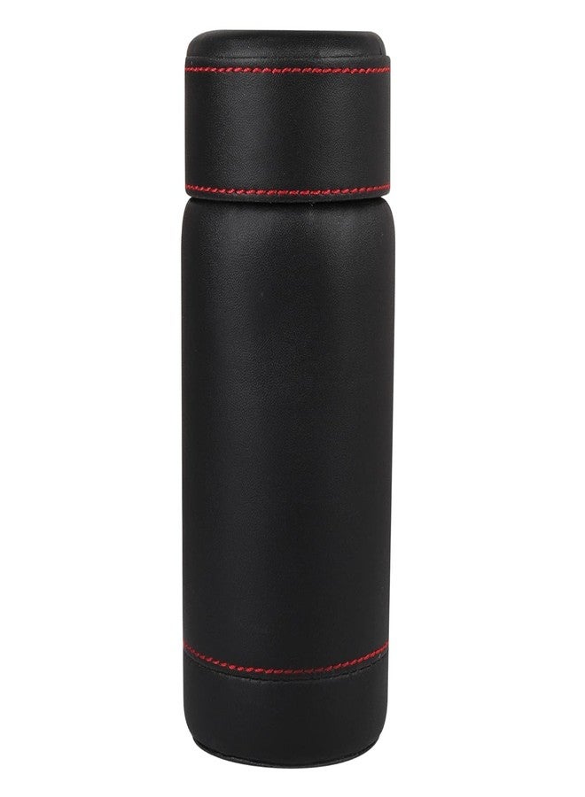D'HIDES Car Tissue Paper Holder - Cylinder Tissue Box PU Leather Round Tissues Container Fit for Car and Van Cup, Car Cup Holder Car Tissues Box Round Container (Black) - Image 2