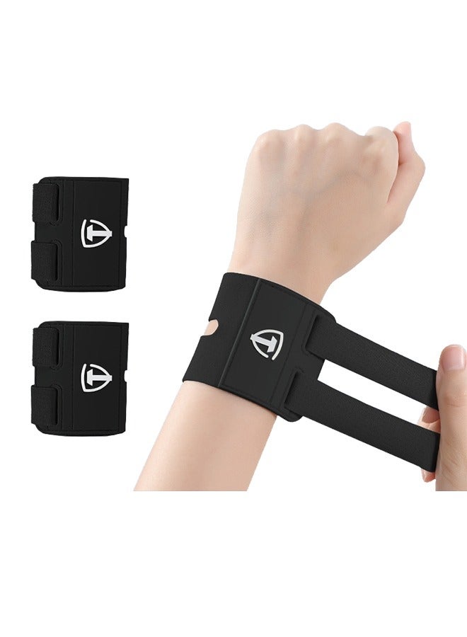 ZAFRA 2 Pack Wrist Brace Adjustable Wrist Support, Wrist Straps For Fitness Weightlifting, Tendonitis, Carpal Tunnel Arthritis, Highly Elastic Wrist Wraps For Relief Wrist - Image 1