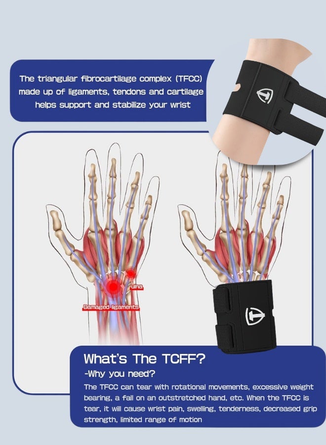 ZAFRA 2 Pack Wrist Brace Adjustable Wrist Support, Wrist Straps For Fitness Weightlifting, Tendonitis, Carpal Tunnel Arthritis, Highly Elastic Wrist Wraps For Relief Wrist - Image 4