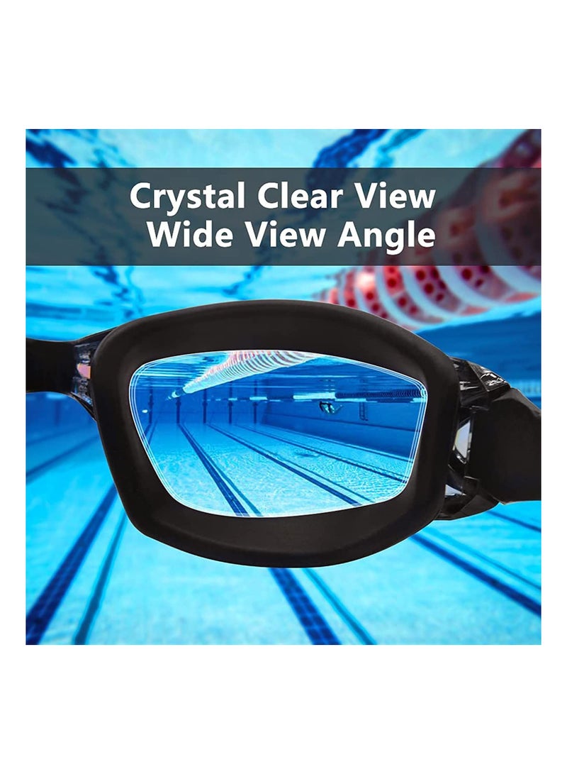 KASTWAVE Leak-proof, Waterproof, Anti-fog, Anti-ultraviolet Swimming, Crystal Transparent Swimming Goggles, Mirrored Soft Silicone Nose, Suitable for Adult Men and Women - Image 3