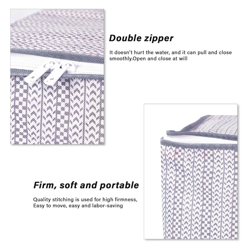 Shaping Fabric Non-Woven Garment Cover with Transparent Window and Double Metal Zipper - Pack of 9 for Dustproof Storage of Sarees, Suits, Jackets, and Shirts - Image 4