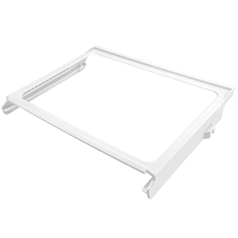 Garsoo W11368751, W10905531 Refrigerator Shelf Frame(no glass) Compatible with whirlpool, kenmore, amana, maytag and ikea (some models), Crisper Drawer Cover Frame Replacement: W10904001, AP6888387, 4929301 - Image 1