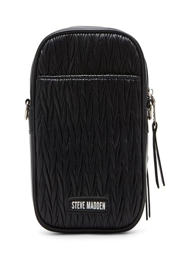 Steve Madden Damien Matelasse Crossbody, Black - Image 3