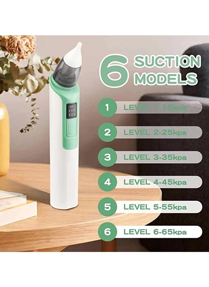 Electric Baby Nasal Aspirator Automatic Nose Cleaner Green
