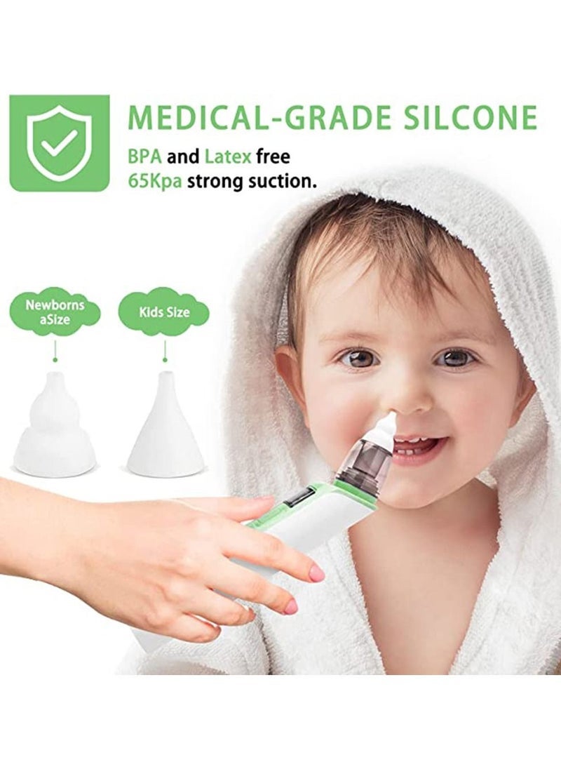 Electric Baby Nasal Aspirator Automatic Nose Cleaner Green