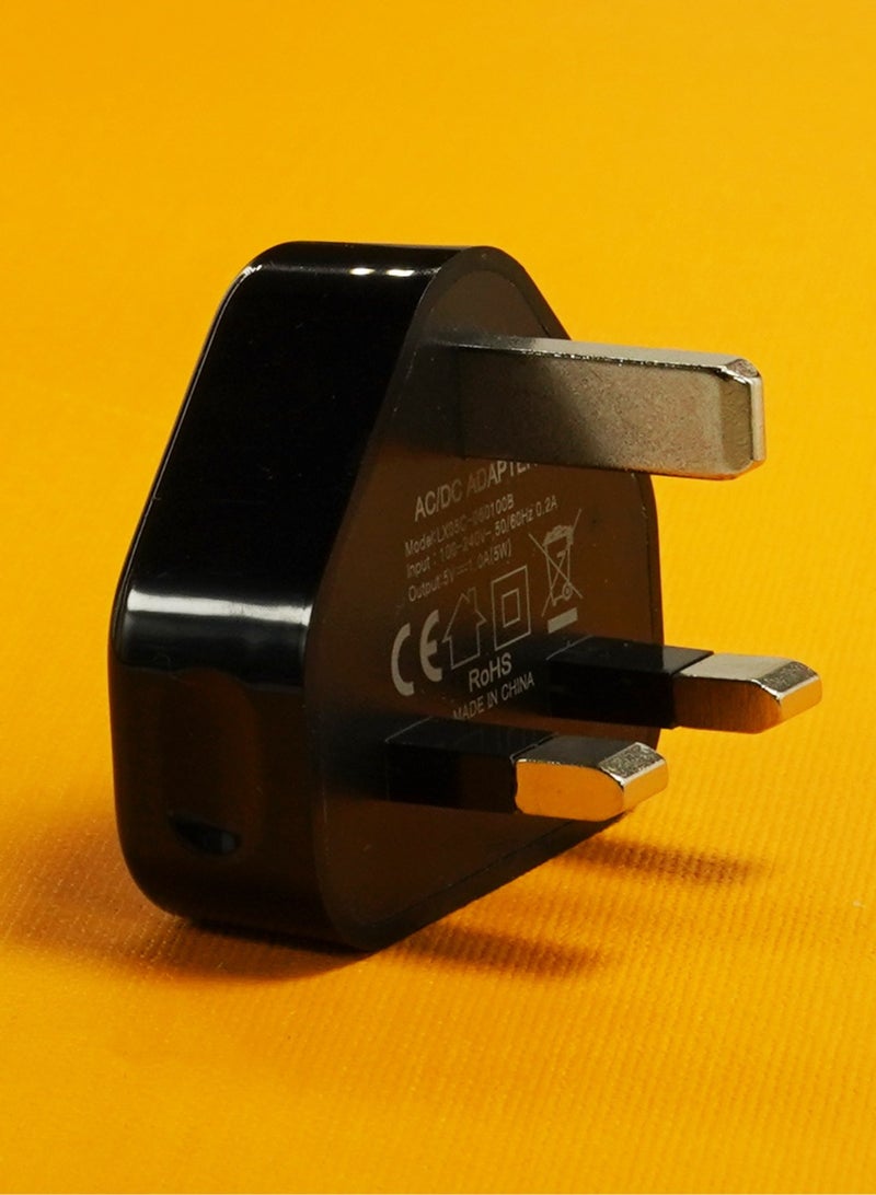 عام شاحن 5V 1A ومحول USB - مناسب للهواتف المحمولة والأجهزة اللوحية والساعات الذكية وغيرها من المنتجات الإلكترونية. - Image 3