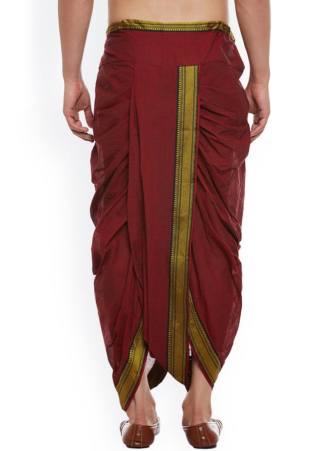 SOJANYA Maroon Dhoti Pants - Image 3