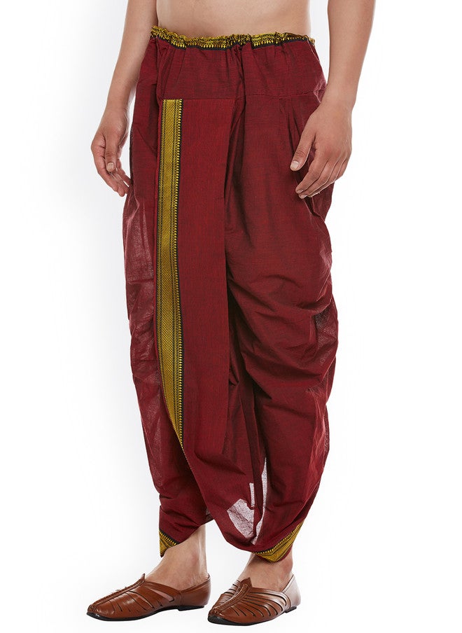 SOJANYA Maroon Dhoti Pants - Image 2