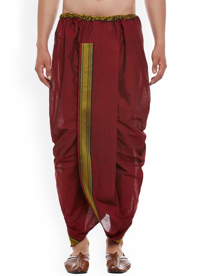 SOJANYA Maroon Dhoti Pants - Image 1