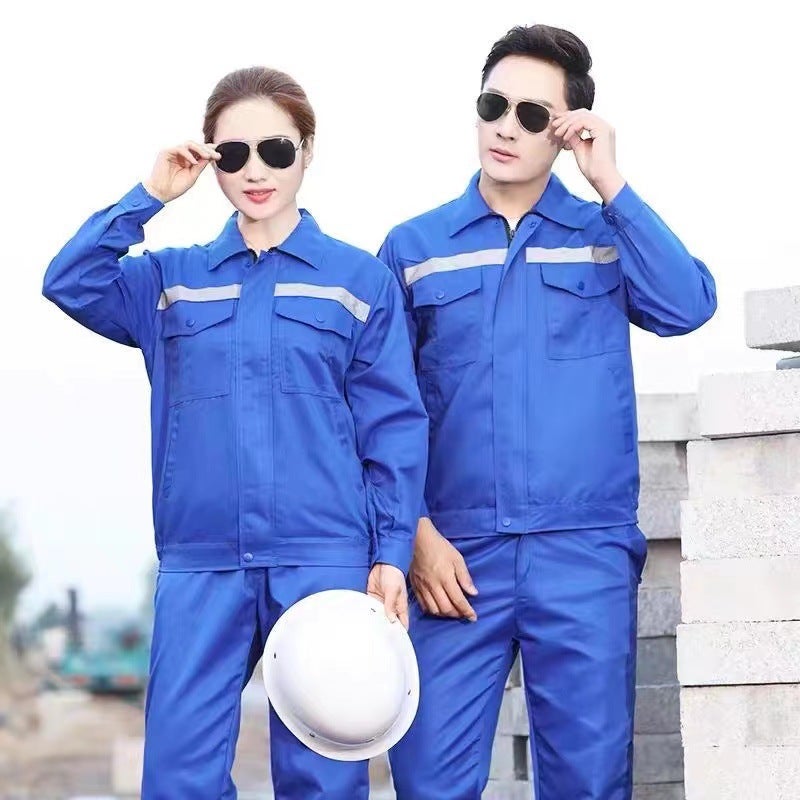 New Work Clothes Suit Long Sleeve Durable Reflective Strip Auto Repair Clothing Workshop Labor Protection Clothing Jacket Manufacturers - Image 4