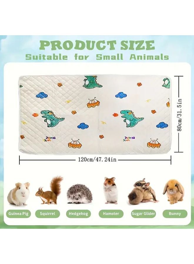 سجادة قفص حيوانات أليفة كبيرة قابلة لإعادة الاستخدام مقاس 47 × 31 بوصة مقاومة للماء قابلة للغسيل متينة للحيوانات الأليفة الصغيرة والمتوسطة - Image 3