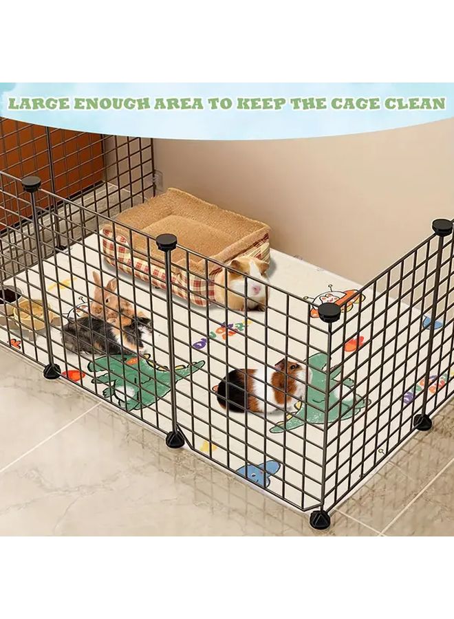 سجادة قفص حيوانات أليفة كبيرة قابلة لإعادة الاستخدام مقاس 47 × 31 بوصة مقاومة للماء قابلة للغسيل متينة للحيوانات الأليفة الصغيرة والمتوسطة - Image 5