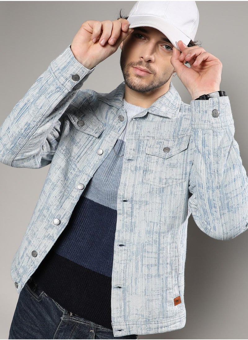 Men's Light Blue Heavily Washed Denim Jacket - pzsku/ZB221533CB4DB20BE2C43Z/45/_/1741608799/ef30df75-232c-4f3c-8640-19d1e4536075