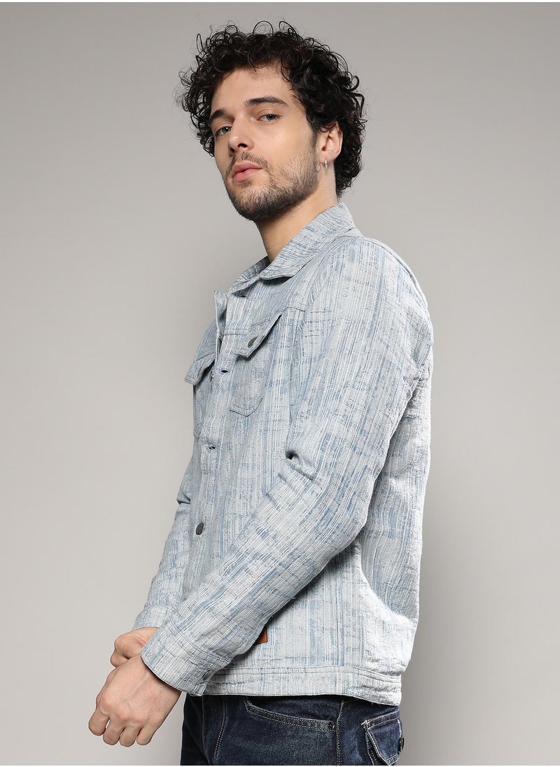 Men's Light Blue Heavily Washed Denim Jacket - pzsku/ZB221533CB4DB20BE2C43Z/45/_/1741608800/5307c04b-6d80-4941-8908-f5562496b91f