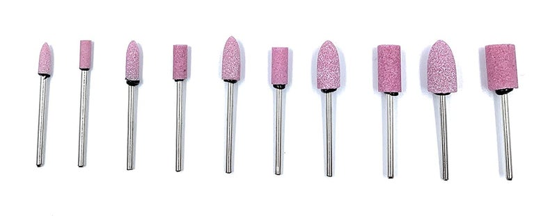 Fozti Abrasive Mounted Stone Bur 23mm Set of 100pcs for Grinding Polishing Carving Sanding in Metal Wax Plastic Ceramic Clay etc for Dental Jewellery Making Model Making Hobby Crafts DIY - Image 2