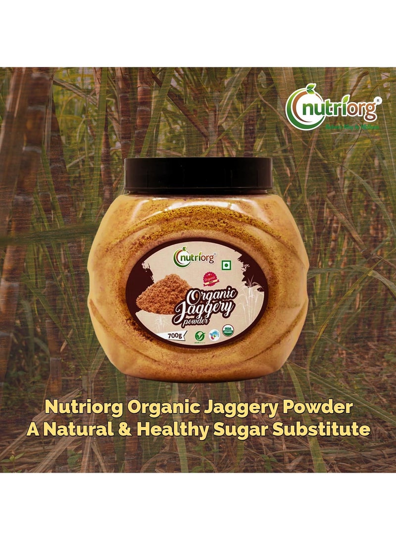 nutriorg Nutriorg Organic Jaggery Powder | Gur Powder | 24.69 Oz (700 Gm) | Raw Unrefined Natural Pure | No Color added, Gluten Free Ingredients | Vegan | Non GMO - Image 4