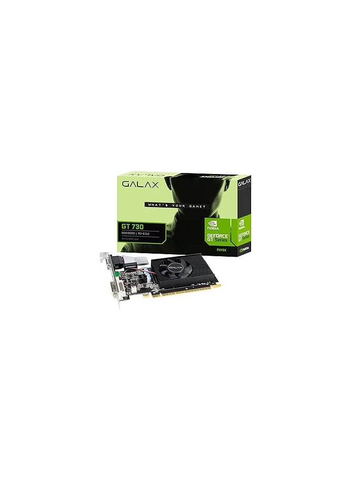 GALAX Galax GeForce GT 730 4GB DDR3 128-bit LP (Low Profile) HDMI/DVI/VGA - 73GQF8HX00HD  - Image 1