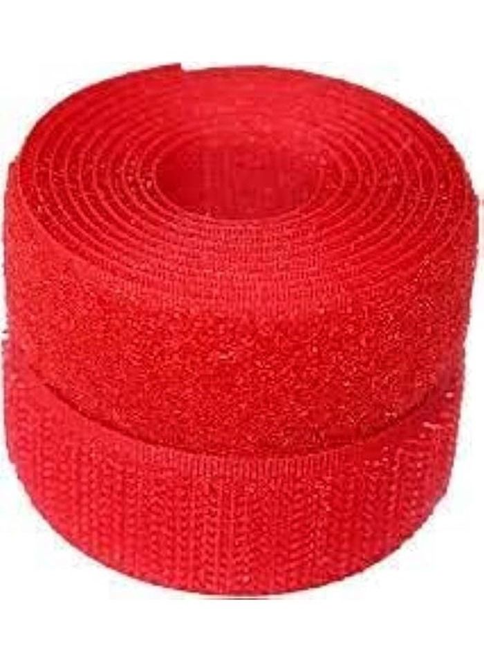 Generic Colored Nylon Scotch Velcro Hook and Loop Tape without Glue Magic Tape for Sew on Accessory Belts (Orange)  - Image 1