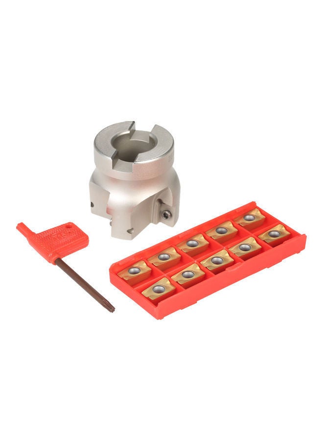 NIBEMINENT 10-Piece Flute Face End Mill Milling Cutter Multicolour - Image 1