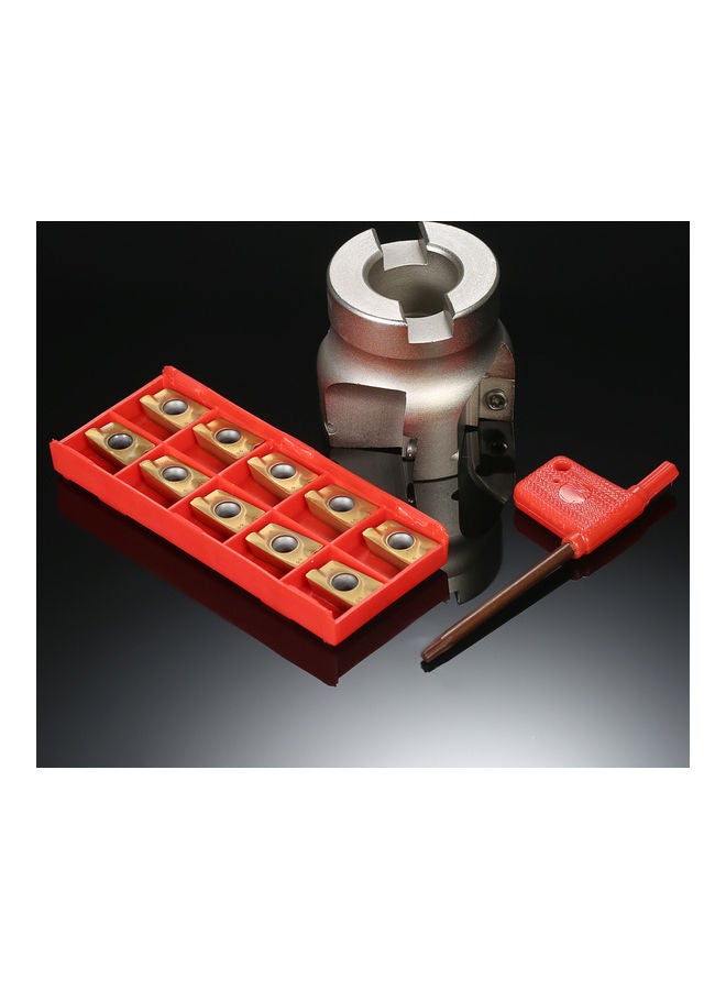 NIBEMINENT 10-Piece Flute Face End Mill Milling Cutter Multicolour - Image 4