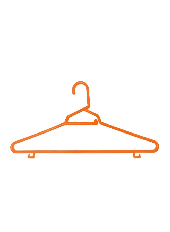 Ethic Solutions 24pcs of 17" Plastic Round Hangers – 17 Inch Length x 8.9 Inch Height – Durable Clothes Hangers for Shirts, Pants, Coats, Closet & Retail Use – Orange - Image 2