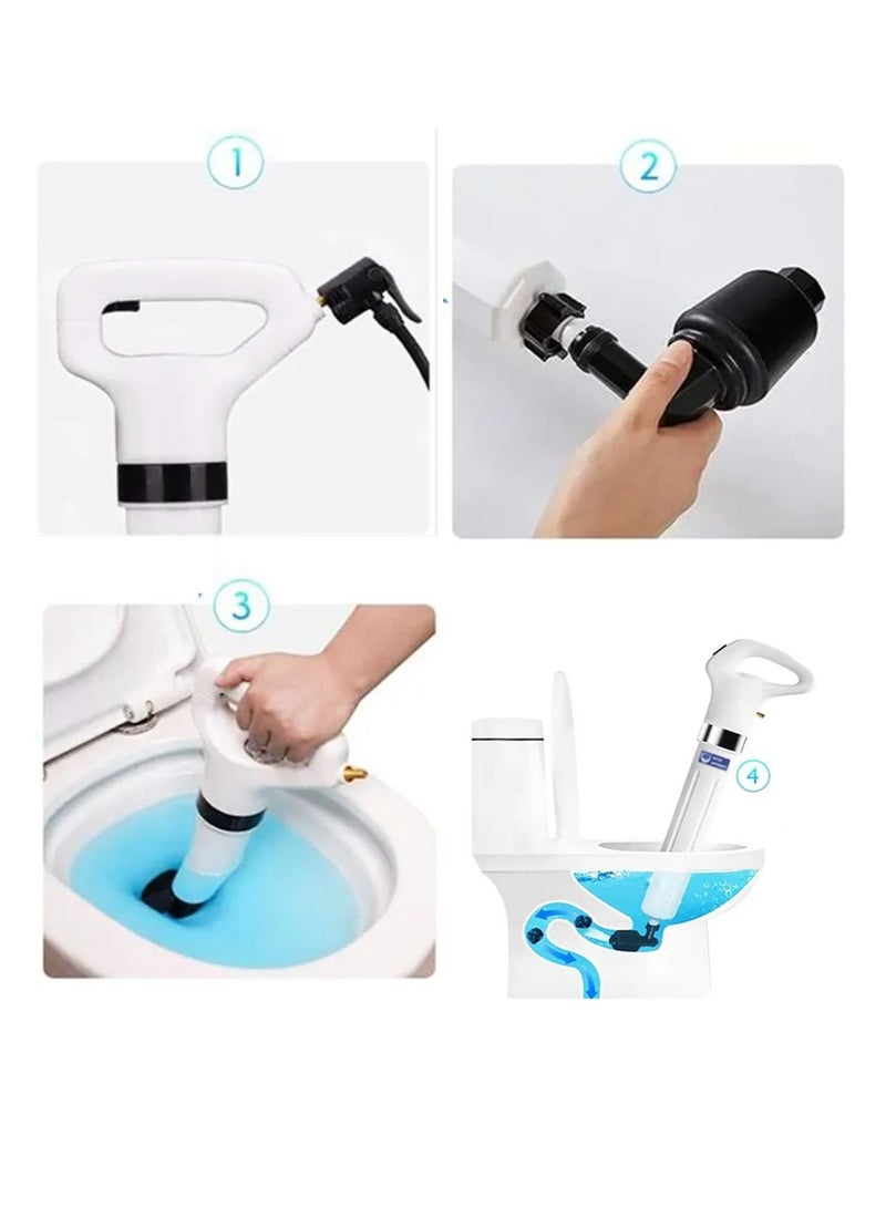 Clean Your Bathroom with Ease and Efficiency Using the Air Drain Cleaning Device - Image 1
