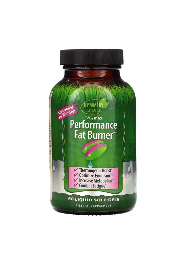 Irwin Naturals V02 Max Performance Fat Burner 60 Liquid SoftGels  - Image 1