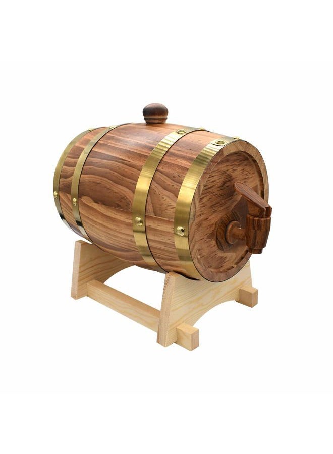AIMEE-JL 5L Oak Aging Barrels Whiskey Barrel Dispenser Wine Bucket No Leak for Storage Wine & Spirits & Whisky (with baked oak chips) - Image 4