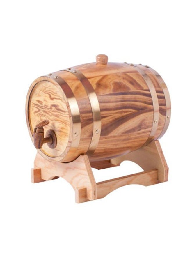 AIMEE-JL 5L Oak Aging Barrels Whiskey Barrel Dispenser Wine Bucket No Leak for Storage Wine & Spirits & Whisky (with baked oak chips) - Image 1