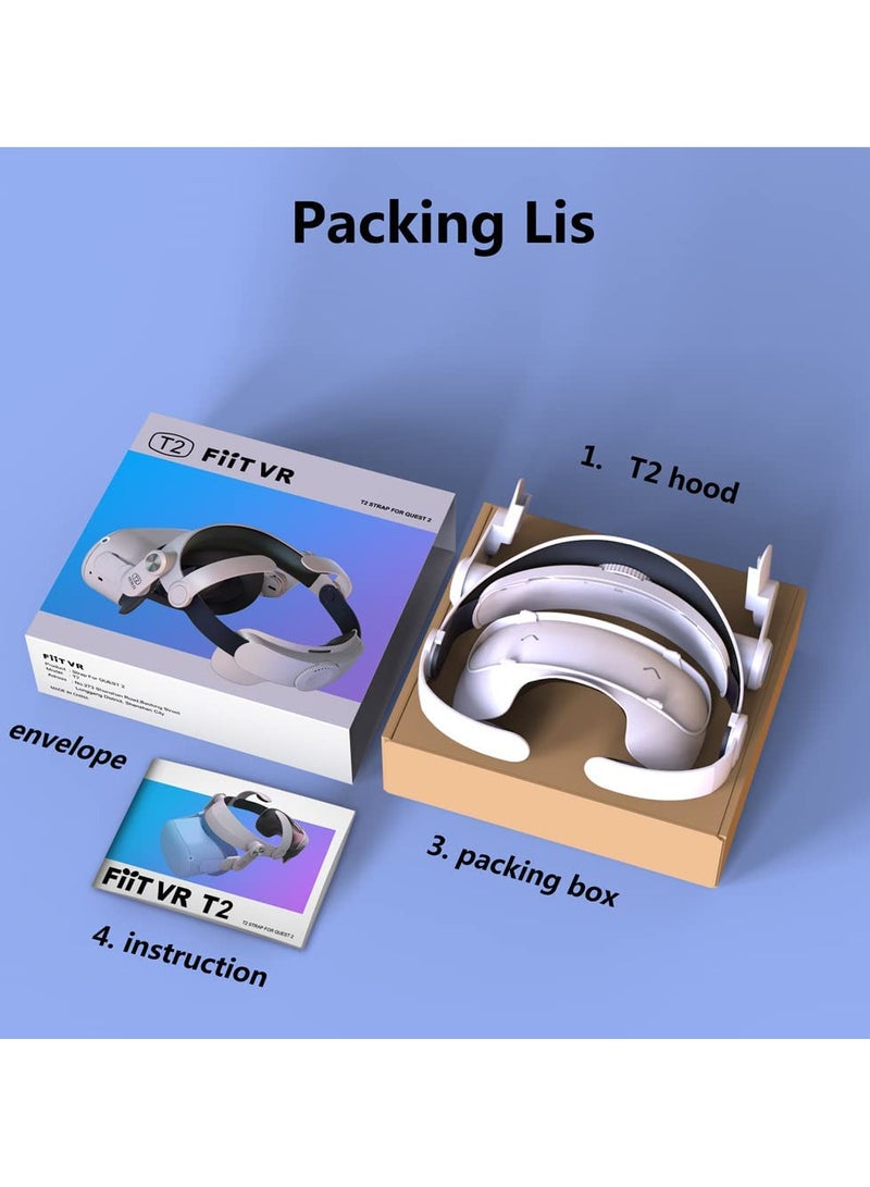 Beauenty Compatible for Oculus Quest 2 Replaceable Elite Headband Adjustable Comfortable Strap - Image 3