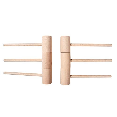 TDOCK 6Pcs Wooden Hammers, Natural Hardwood Crab Lobster Seafood Mallets - Image 5