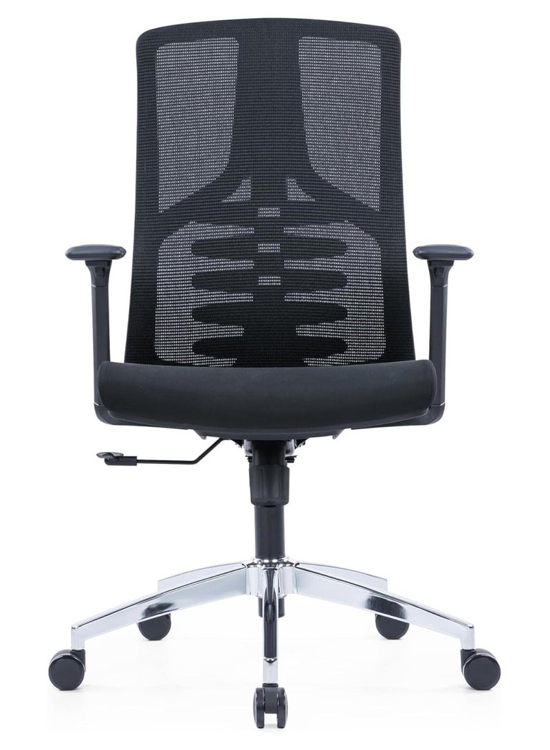 كاليبر كرسي مكتب كاليبر مع دعم أسفل الظهر ومساند ذراع قابلة للتعديل لتعزيز الراحة ودعم الوضعية - Image 1