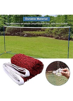 Generic Portable Badminton Net - Outdoor Volleyball Net for Backyard and Beach, Professional Tennis Net for Tennis, Soccer Tennis, Kids Volleyball - 6.5x0.5m  - Image 3