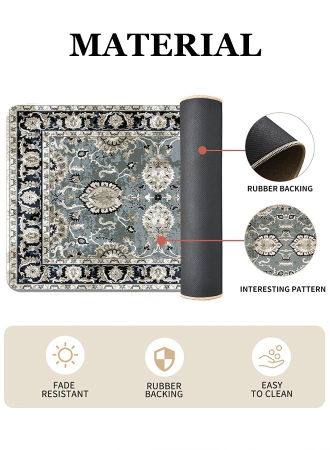 2 PCS Kitchen Floor Mats Rugs Set, Cushion Floor Carpet, Waterproof, Oil Resistant and Anti-Fatigue PU Standing Mat for Kitchen, Floor, Office, Sink, Laundry 45*75CM+45*120CM - Image 4