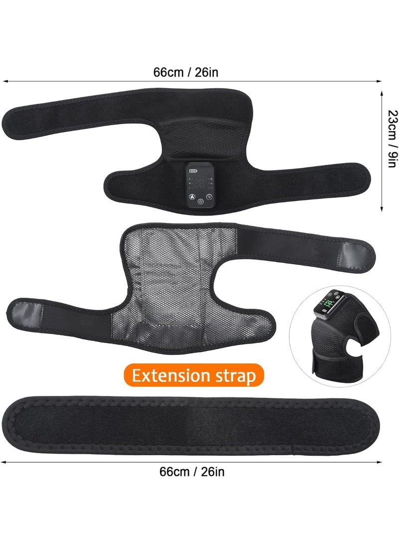 Cordless Heated Knee Support Wrap with Infrared & Vibration Massage - Multipurpose Joint Massager for Knee, Elbow, and Shoulder - Rechargeable Thermal Relief for Stiffness & Muscle Strain - Image 5