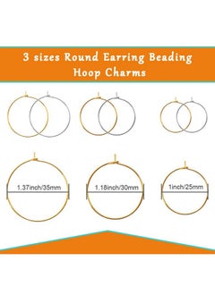 Oubaka 180Pcs Plated Wine Glass Hoop Rings,Beading Hoop Rings Ear Wines Earring Hoops For Jewelry Making Craft Art Diy  - Image 5