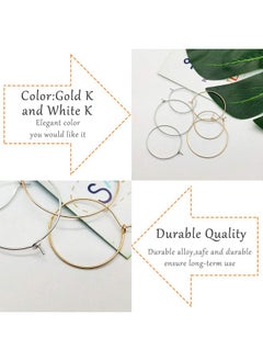 Oubaka 180Pcs Plated Wine Glass Hoop Rings,Beading Hoop Rings Ear Wines Earring Hoops For Jewelry Making Craft Art Diy  - Image 4