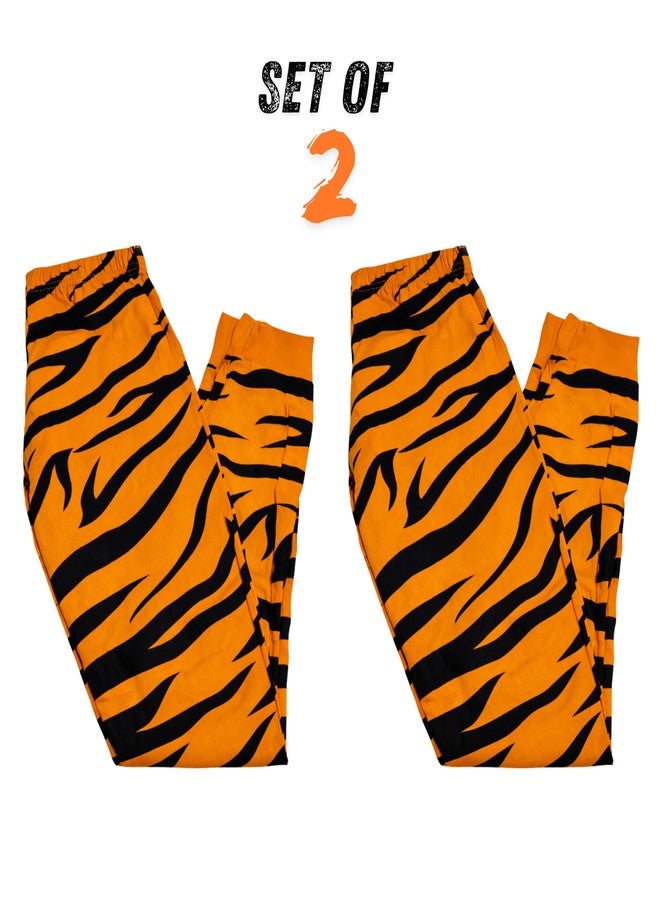 Hestia Kids Pajamas 100% Cotton | Boys Pyjama Set of 2 | Sleepwear | Cotton | Elasticated Waist | Pyjama for Boys | Pajama Set of 2 | Orange | 2-4Yrs - Image 4
