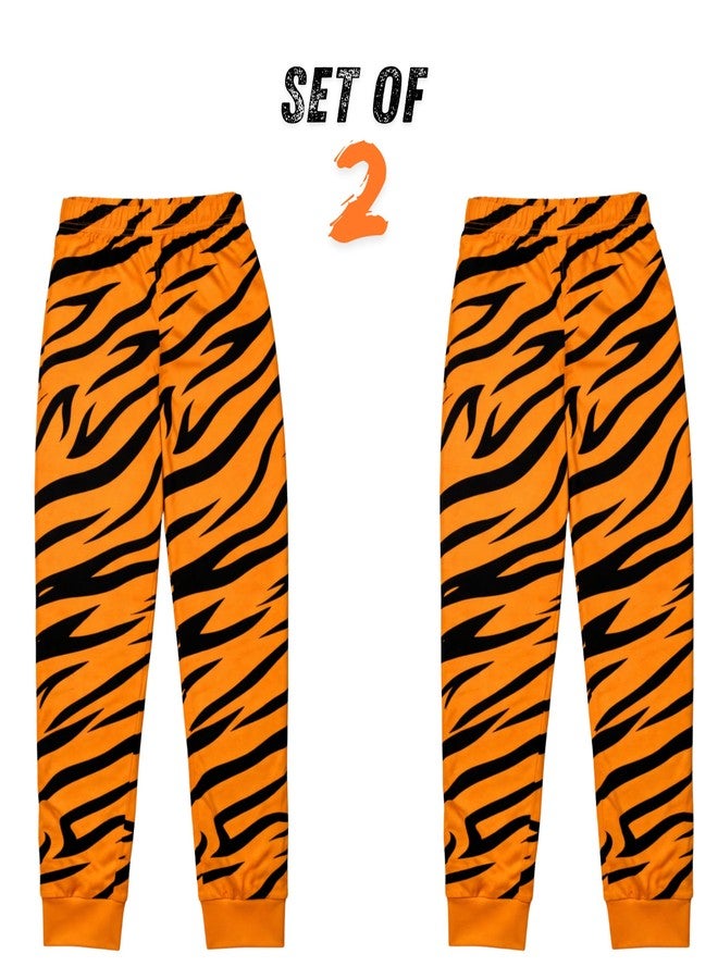 Hestia Kids Pajamas 100% Cotton | Boys Pyjama Set of 2 | Sleepwear | Cotton | Elasticated Waist | Pyjama for Boys | Pajama Set of 2 | Orange | 2-4Yrs - Image 2