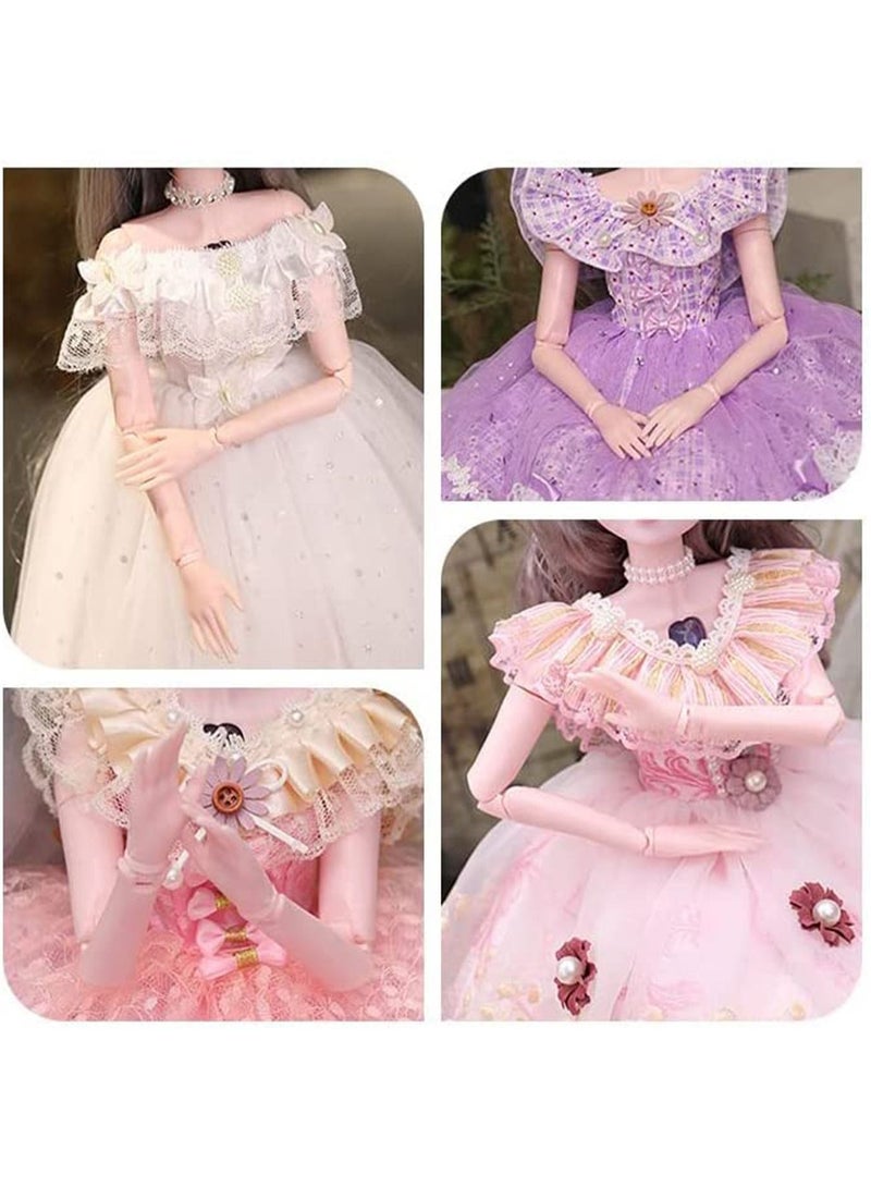 LIMOS Dolls for Girls Large Premium Princess Toy Dolls for Dollhouse with Tiaras Hair Accessories - Image 3