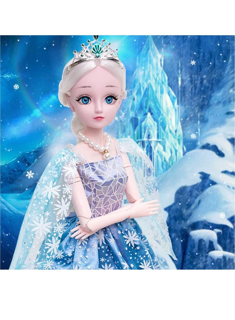 LIMOS Dolls for Girls Large Premium Princess Toy Dolls for Dollhouse with Tiaras Hair Accessories - Image 1