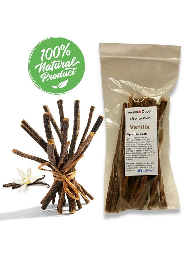 Aroma Depot Aroma Depot Vanilla 4 oz. Flavored Licorice Root Chew Sticks for Humans. 100% Pure Natural | Oral Health & Fresh Bearth | Individual Sticks are 6.5-7 inches Long. Glycyrrhiza Glabra from Turkey. - Image 2