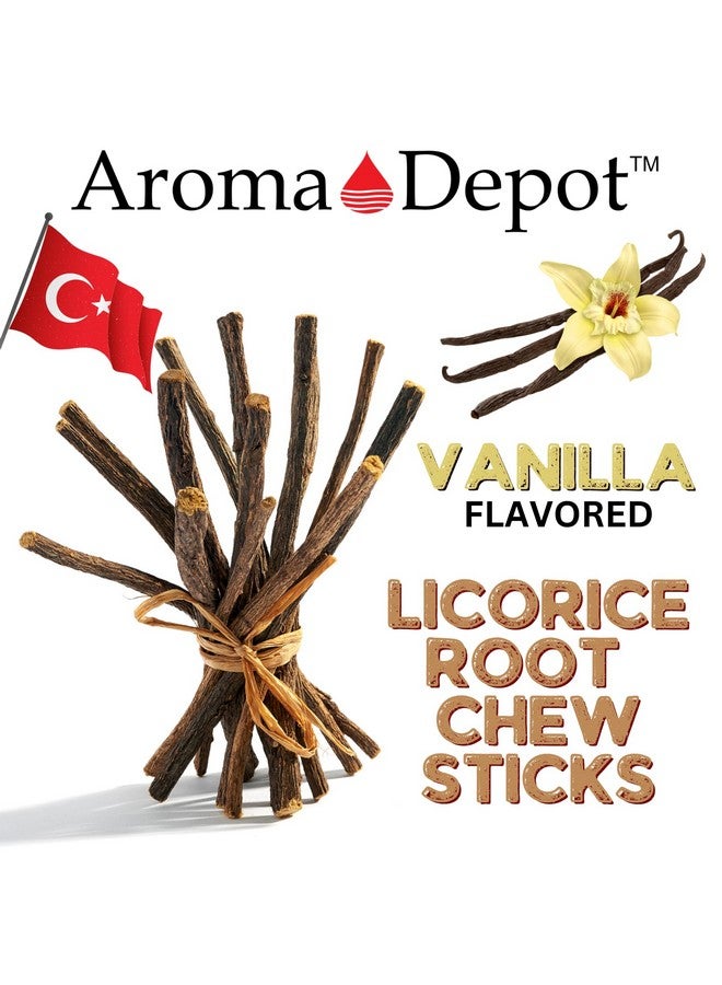 Aroma Depot Aroma Depot Vanilla 4 oz. Flavored Licorice Root Chew Sticks for Humans. 100% Pure Natural | Oral Health & Fresh Bearth | Individual Sticks are 6.5-7 inches Long. Glycyrrhiza Glabra from Turkey. - Image 4