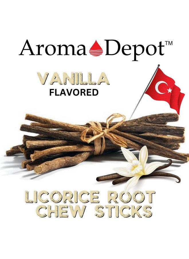 Aroma Depot Aroma Depot Vanilla 4 oz. Flavored Licorice Root Chew Sticks for Humans. 100% Pure Natural | Oral Health & Fresh Bearth | Individual Sticks are 6.5-7 inches Long. Glycyrrhiza Glabra from Turkey. - Image 3