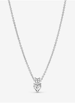 Chomel Double Heart Pendant Sparkling Collier Women's Necklace for Pandora Timeless 391229C01-45  - Image 4